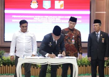 Mandat Pusat untuk Sukseskan Pemilukada 2024, NPHD Ditandatangani Pj Gubernur Babel