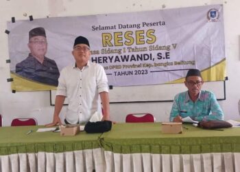 Heryawandi Lanjutkan Reses di SMA Negeri 1 Tempilang, Tegaskan Konsistensi Program Kerja