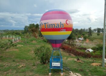 Tambah Spot Foto di Bukit Samak Beltim, PT Timah Tbk Hadirkan Replika Balon Udara