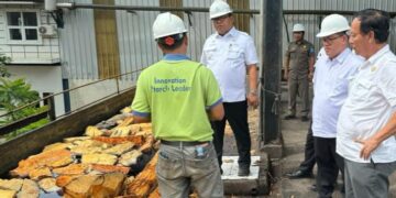 Kunjungi Pabrik Sagu PT BAA, Pj Bupati Bangka Terima Informasi Kekurangan Suplai Bahan baku