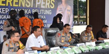 Sabu 35 Kilogram Berhasil Diamankan Polda Babel dan Polres Babar, Kurir Mengaku Dijanjikan Uang Rp70 Juta