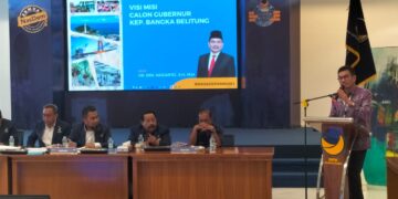 Maju Pilgub Babel, Naziarto Sampaikan Isu Strategis Ini ke Partai Nasdem
