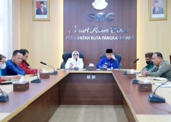 Pj Wako Pimpin Rapat Penataan Kawasan Pasar Di Pangkalpinang, Ini Harapannya