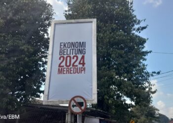 Baliho ‘Ekonomi Belitung 2024 Meredup’ Terpampang di Belitung, Sindir Siapa?