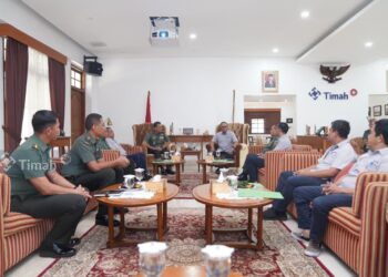 Perkuat Sinergitas Pengelolaan Lingkungan, PT Timah Terima Kunjungan Korem 045 Gaya