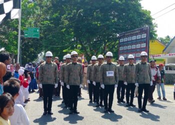 Tiga Tahun Berturut, PT Timah Raih Juara Satu Lomba Gerak Jalan Pemkab Bangka Barat 