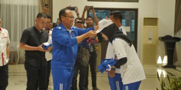 KONI Babel Optimis Raih 4 Emas di PON XXI, Pj Gubernur Sugito: Jaga nama baik daerah