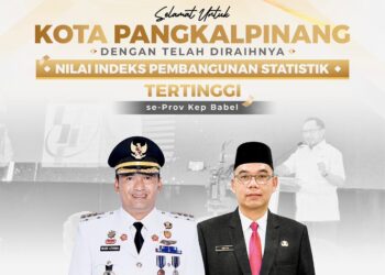Pangkalpinang Torehkan Nilai Indeks Pembangunan Statistik Tertinggi di Bangka Belitung