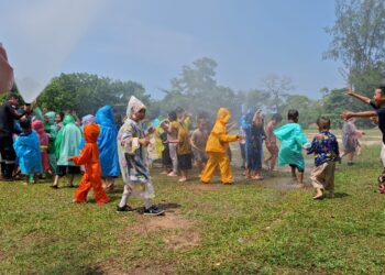 Seru Banget, PT Timah Edukasi Bahaya Api Bagi Puluhan Anak-anak TK Santa Maria Mentok