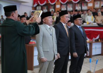 Pimpinan DPRD Babel Resmi Dilantik, Pj Gubernur Sugito: Akan mampu memberikan kontribusi yang nyata