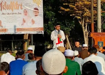 Salat Idul Fitri di Kantor Bupati Bateng, Algafry Ajak Masyarakat Saling Memaafkan