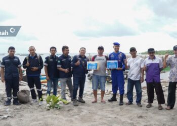 Permudah Akses Nelayan, PT Timah Bantu Pembangunan Infrastruktur di Pantai BOM Baru Sampur