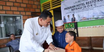 Program HOKI Pj Budi Utama, Berbagi Sarapan Ala Hotel di LKSA Muhammadiyah