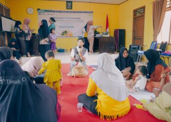 Gandeng AIMI Babel, PT Timah Gelar Pembelajaran Gizi Untuk Warga Cupat untuk Cegah Stunting 