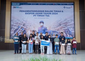 Jelang Akhir Tahun 2024, PT Timah Berbagi Kebahagiaan dengan Anak Yatim dan Piatu
