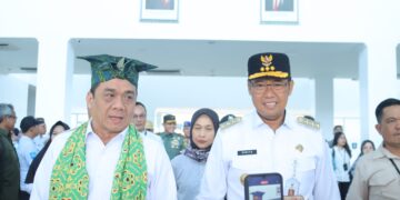 Wakil Menteri Desa dan PDT Tiba di Babel, Pj Gubernur Sugito Sambut Kedatangan di Bandara Depati Amir