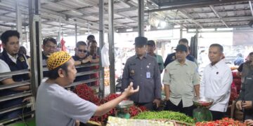 Pastikan Harga dan Stok Bahan Pokok Menjelang Nataru, PJ Gubernur Babel turun ke Pasar