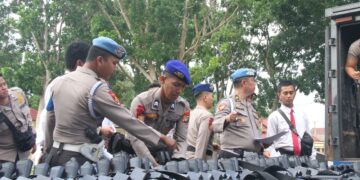 Polda Babel Periksa Senjata Api dan Amunisi Milik Personelnya