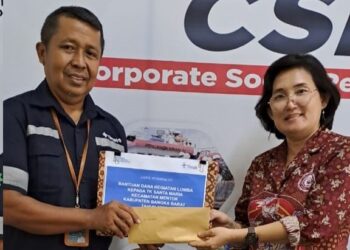 Jelang Natal dan Tahun Baru, PT Timah Bantu Kegiatan Siswa TK Santa Maria Bangka Barat