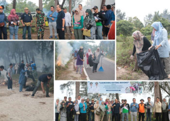 Terima Laporan Ada Kasus DBD, Bupati Algafry Bergegas Ajak Pegawai Lakukan Gotong Royong