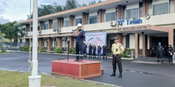 Prioritaskan Keselamatan Karyawan, PT Timah Rutin Gelar Apel K3