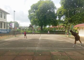 Tingkatkan Prestasi Atlet Tenis, PT Timah Siapkan Lapangan Tenis untuk Masyarakat
