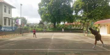 Tingkatkan Prestasi Atlet Tenis, PT Timah Siapkan Lapangan Tenis untuk Masyarakat