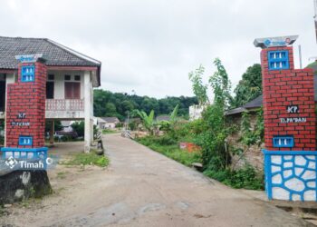 PT Timah Bangun Fasilitas Gapura untuk Dongkrak Peningkatan Ekonomi Warga dan Promosi Wisata