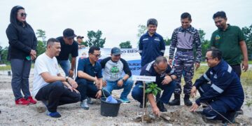 Penanaman 500 Bibit Pohon Buah, Rangkaian Peringatan Bulan K3 Nasional PT Timah