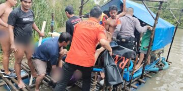 Seorang Penambang Timah Diterkam Buaya, Korban Ditemukan Mengapung