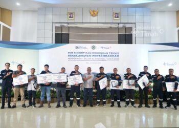 Berperan Aktif Terapkan Budaya K3, PT Timah Berikan Penghargaan untuk Mitra Usaha dan Karyawan