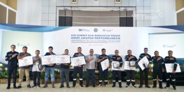 Berperan Aktif Terapkan Budaya K3, PT Timah Berikan Penghargaan untuk Mitra Usaha dan Karyawan