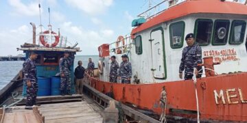 Penyelundupan Pasir Timah Ilegal Tujuan Malaysia Berhasil Digagalkan TNI AL