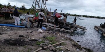 Kawasan Merbuk WIUP PT Timah Dijarah Penambang, Polisi Terjun ke Lokasi Lakukan Penertiban