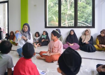 Keceriaan Anak Yatim dan Piatu di Bangka Barat Bersama Sobat Aksi Ramadan BUMN dan PT Timah Berbagi