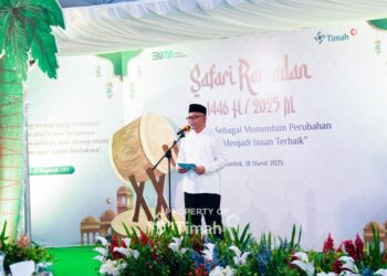 Safari Ramadan PT Timah Berlanjut di Bangka Barat, Santuni dan Bagikan Sembako ke Masyarakat