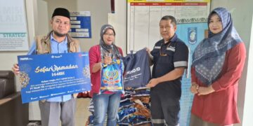 Bantuan Paket Sembako PT Timah untuk Masyarakat di Desa Belo Laut Bangka Barat