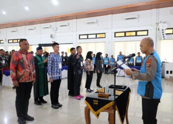 Penerimaan Polri Tahun Anggaran 2025, Polda Babal Tekan Pakta Integritas