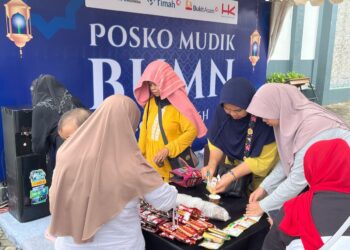 PT Timah Bersama Bukit Asam dan Hutama Karya Sediakan Posko Bagi Pemudik di Trans Sumatera Lampung-Palembang