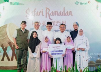 Berbagi Berkah Ramadan, PT Timah Santuni Ribuan Anak Yatim di Tiga Provinsi