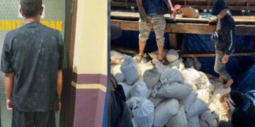 Penyelundupan 20 Ton Pasir Timah Berhasil Digagalkan Polda Babel, Hendak Disebrang ke Malaysia