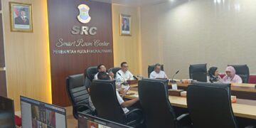 Pejabat Pemkot Ikuti Rakor Pemberantasan Korupsi Pengelolaan BMD Bersama KPK RI