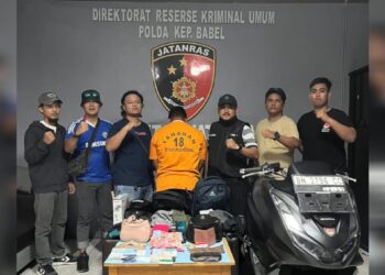Pelaku Jambret di Pangkalpinang Ini Berhasil Diringkus, Uang Hasil Curian Digunakan Bayar Pinjol