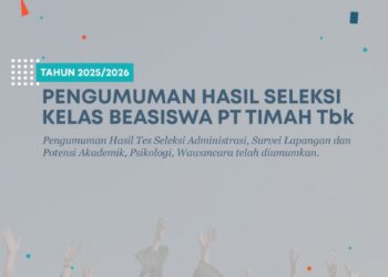 PT Timah Umumkan Hasil Seleksi Program Pemali Boarding School Kelas Beasiswa PT Timah Tahun 2025 