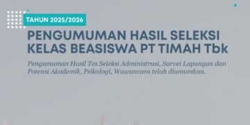 PT Timah Umumkan Hasil Seleksi Program Pemali Boarding School Kelas Beasiswa PT Timah Tahun 2025 
