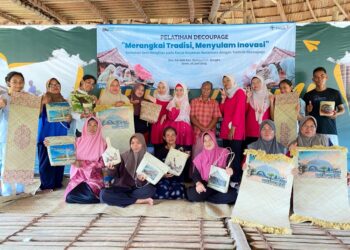 Masyarakat Adat Mapur Antusias Ikuti Pelatihan Decoupage PT Timah, Pengembangan Kerajinan Lokal dan Ekonomi Kreatif