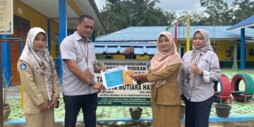 PT Timah Serahkan Bantuan untuk TK Swasta Mutiara Hati 