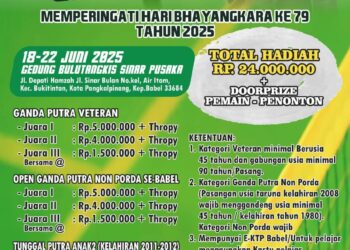 Yuk Merapat! Polda Babel Gelar Turnamen Badminton Bhayangkara Cup 2025