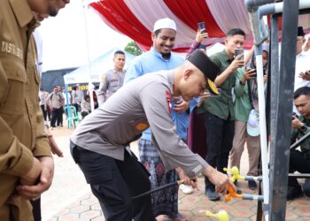 Kapolda Babel Resmikan Bantuan Sumur Bor Kelima, Kali Ini untuk Ponpes Darus Sholihin