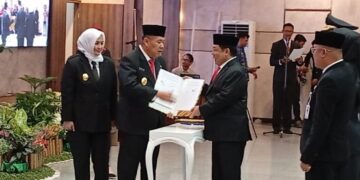 Hadiri Pelantikan Bupati Dan Wakil Bupati Bangka Barat, Pj Walikota Pangkalpinang